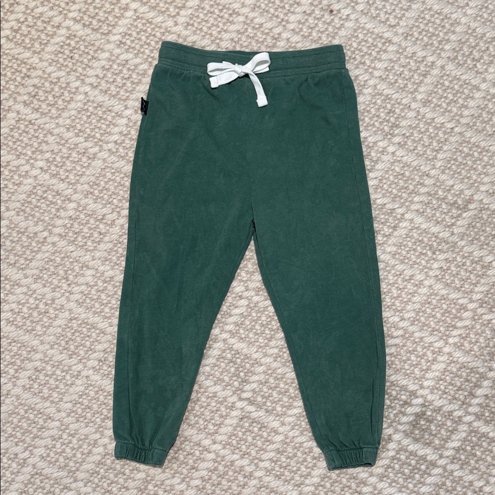 Olive + Scout - Boys Green Jogger Pants - Size: 4T